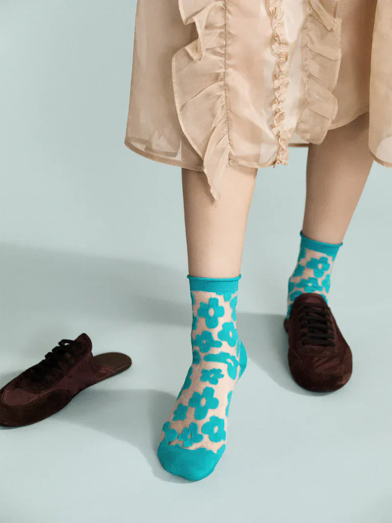 Pop Sheer Short Crew - Sea Green