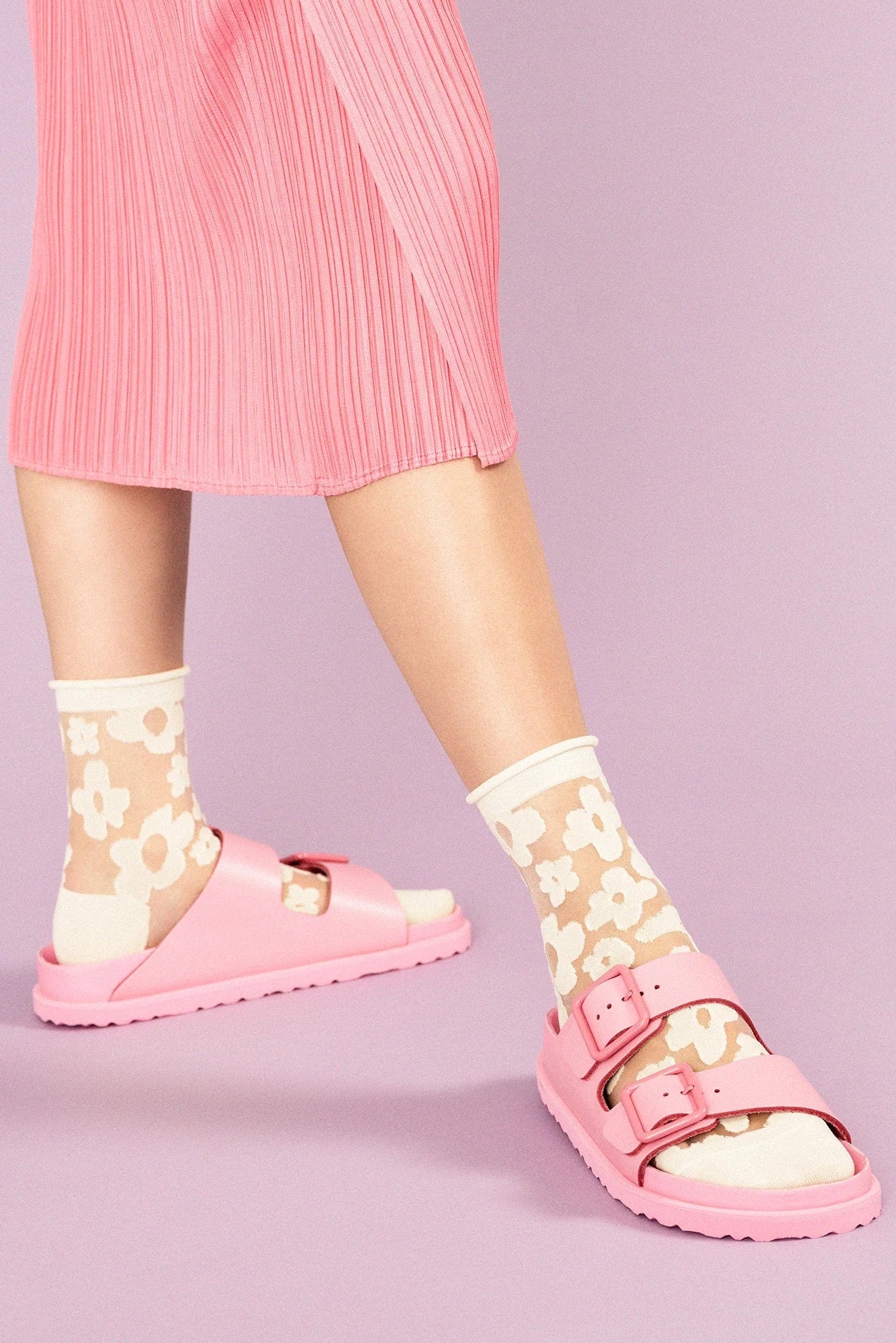 Pop Sheer Short Crew - Snow