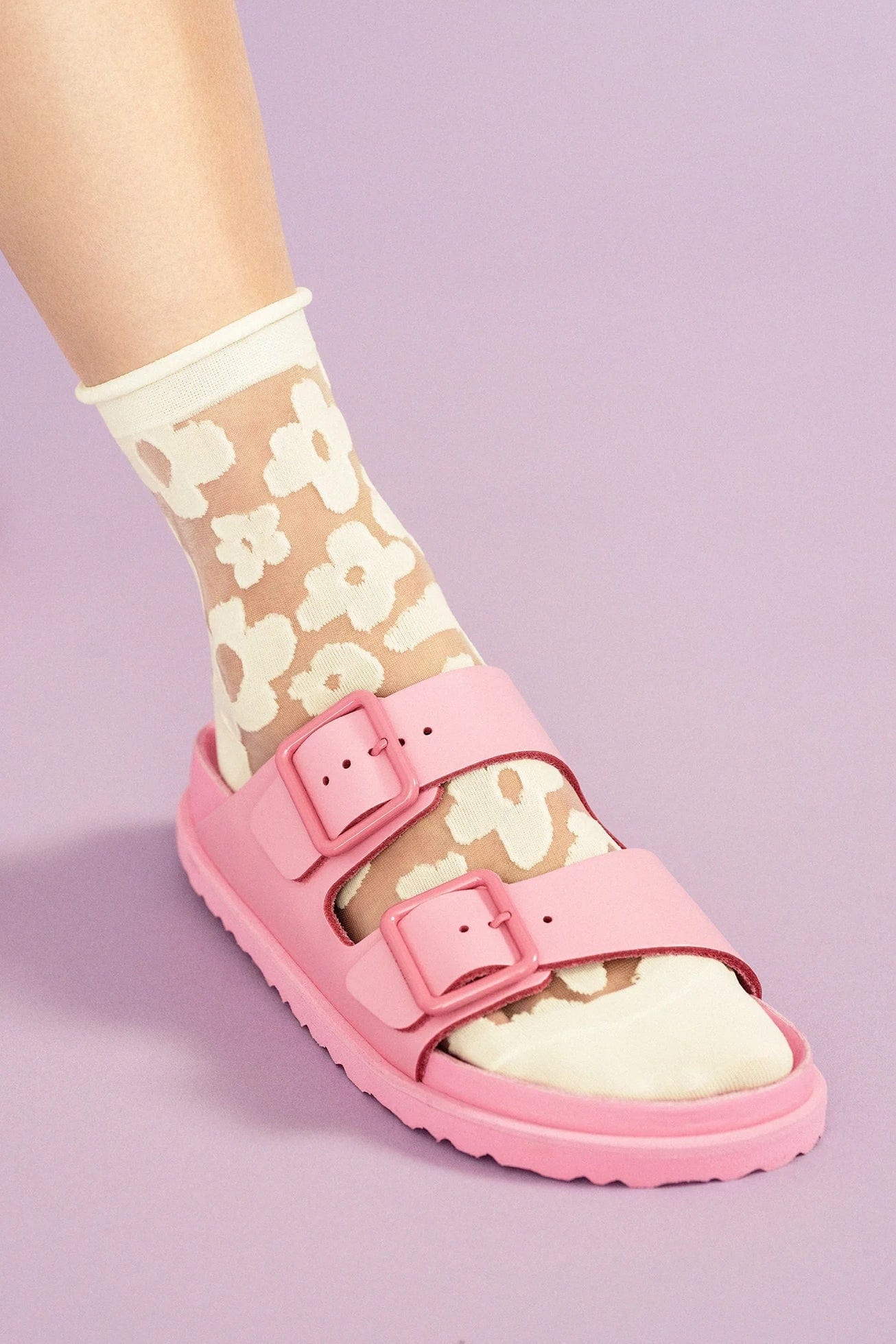 Pop Sheer Short Crew - Snow