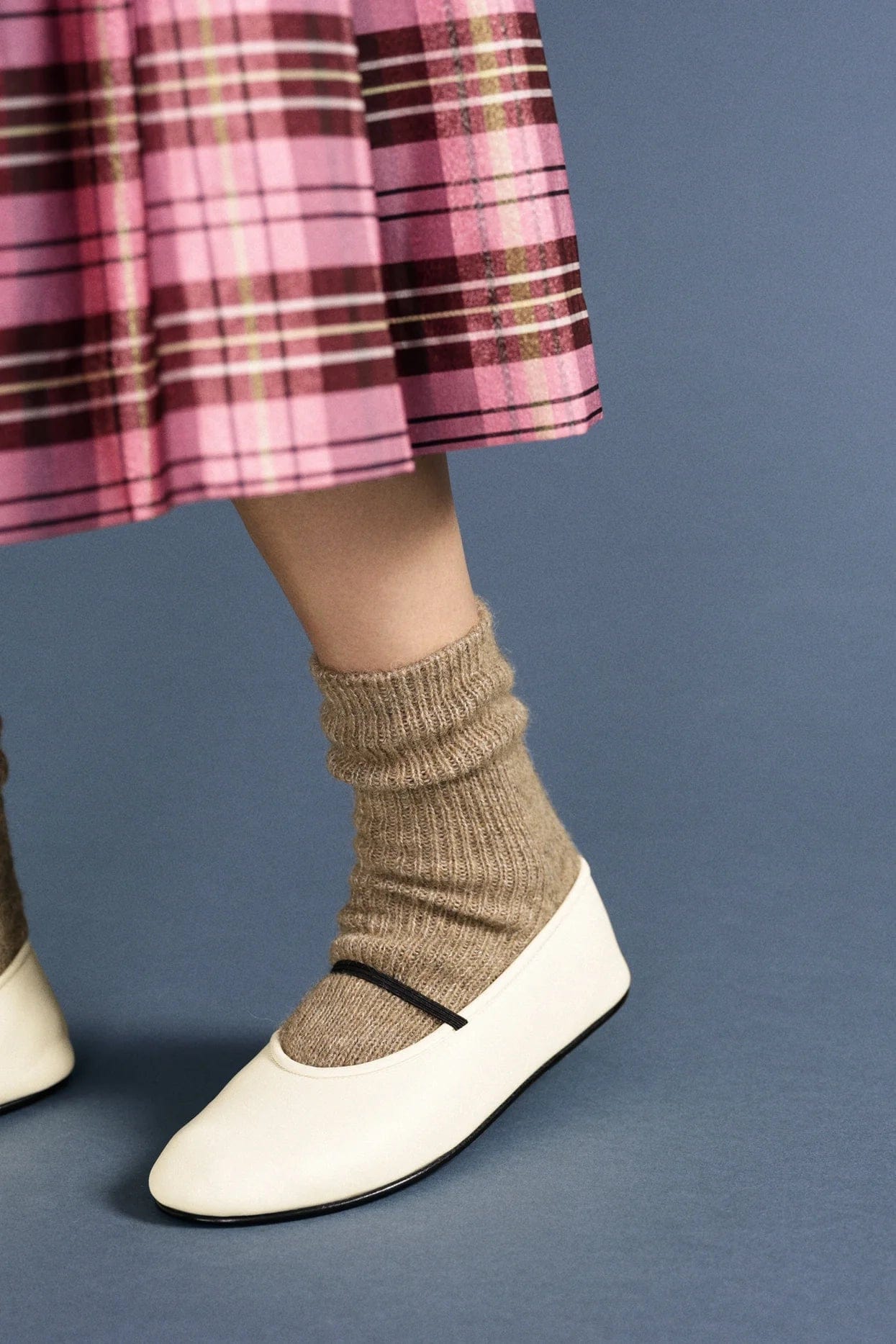Shaggy Alpaca Turncuff Crew - Oatmeal