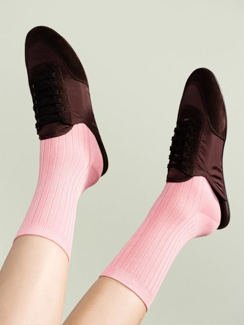 Essential Rib Trouser Crew - Pink