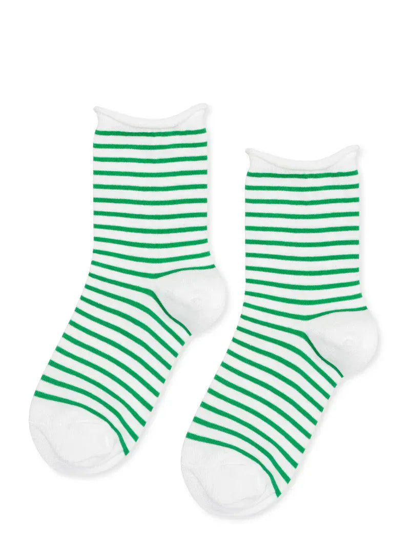 Nautical Stripe Crew - Green