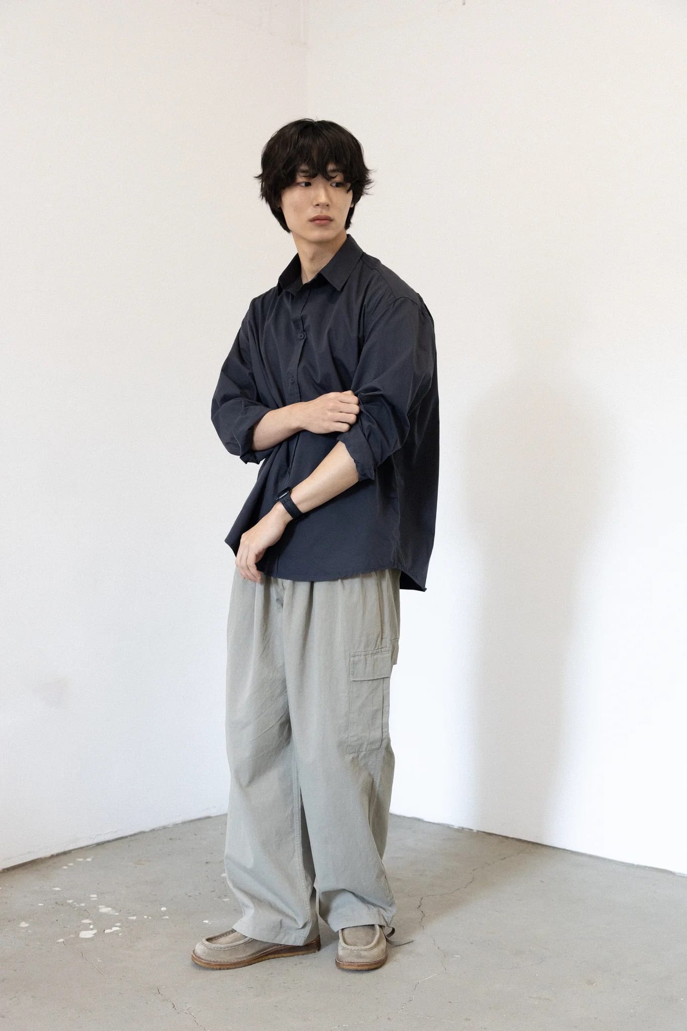 Standard Cotton Shirt - Charcoal