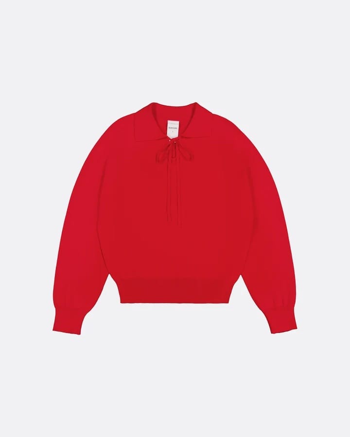 Keyhole Jumper - Poppy Red