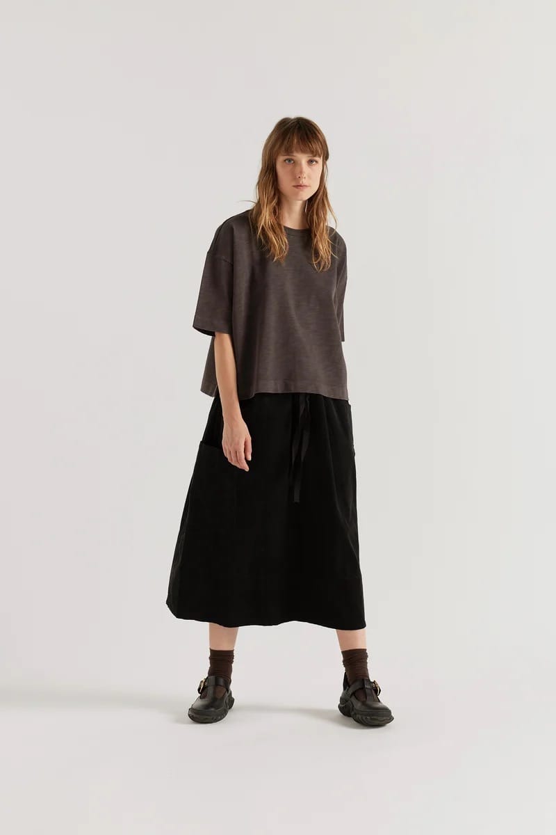 Overdyed Obelisk Tee - Licorice