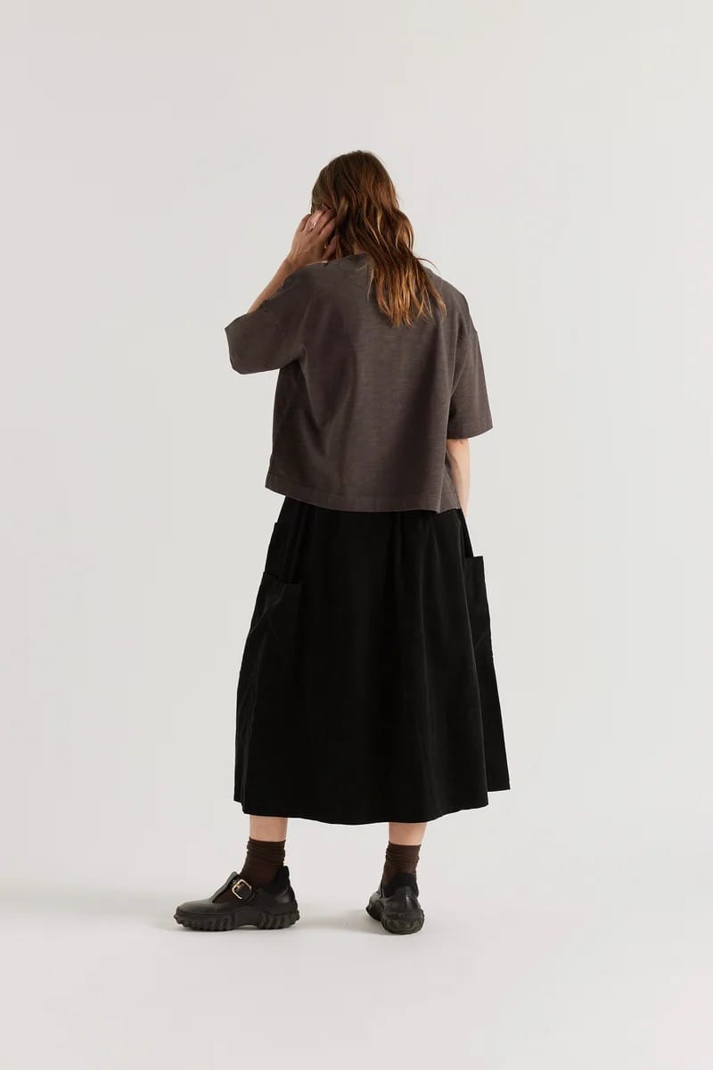 Overdyed Obelisk Tee - Licorice