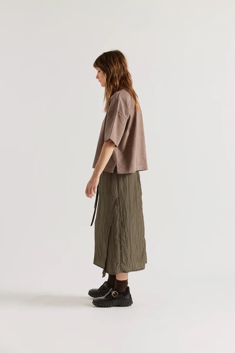 Overdyed Obelisk Tee - Nut Brown
