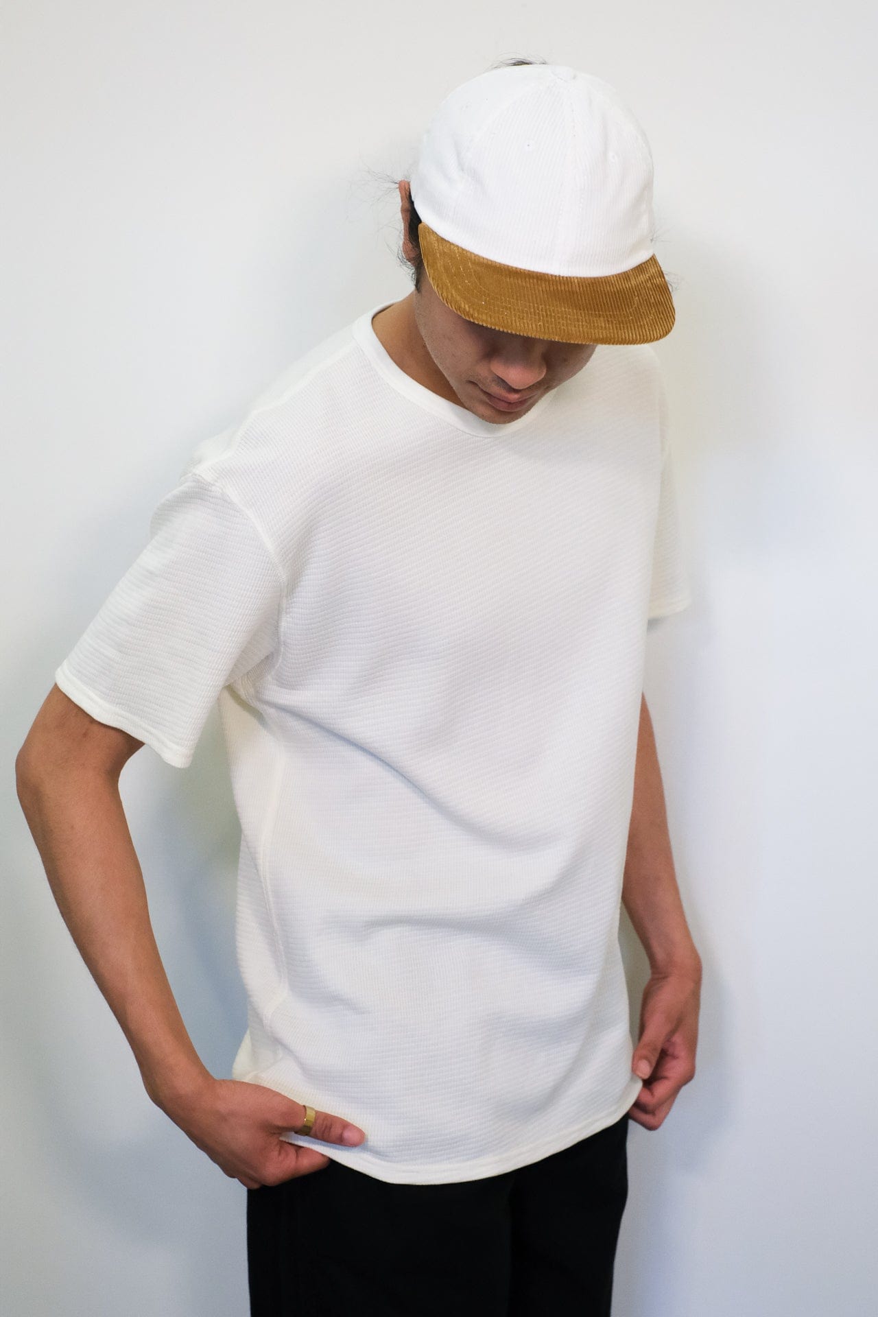 Box Knit T-Shirt - Milk