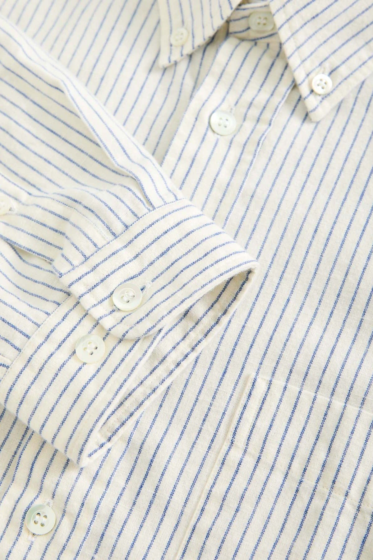 Branco Shirt - Yves Blue Stripe