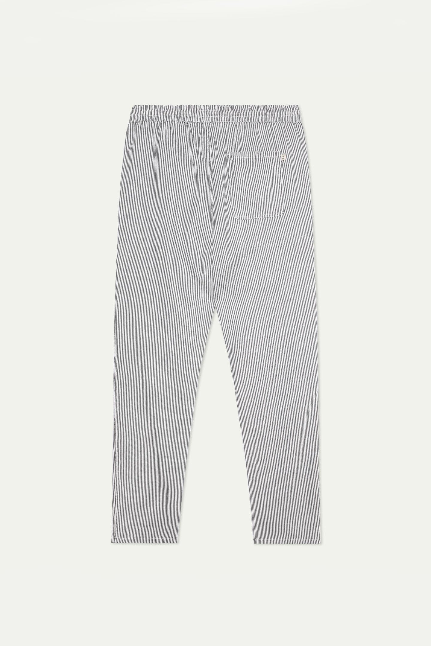 Lemos Trousers - Smoked Pearl Stripes