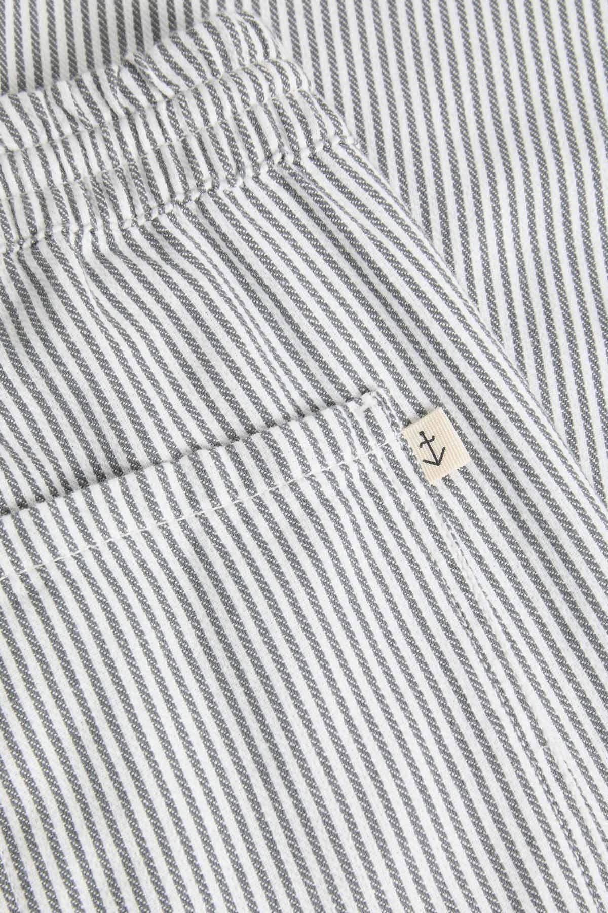 Lemos Trousers - Smoked Pearl Stripes