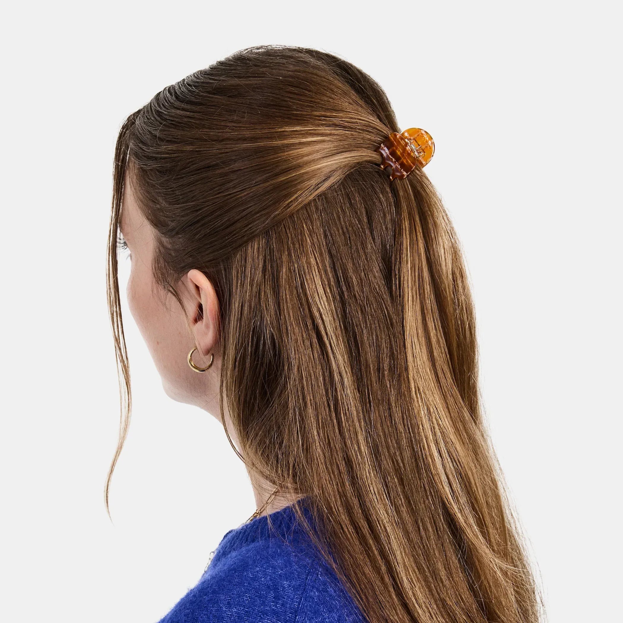 Mini Claw - Caramel Plaid