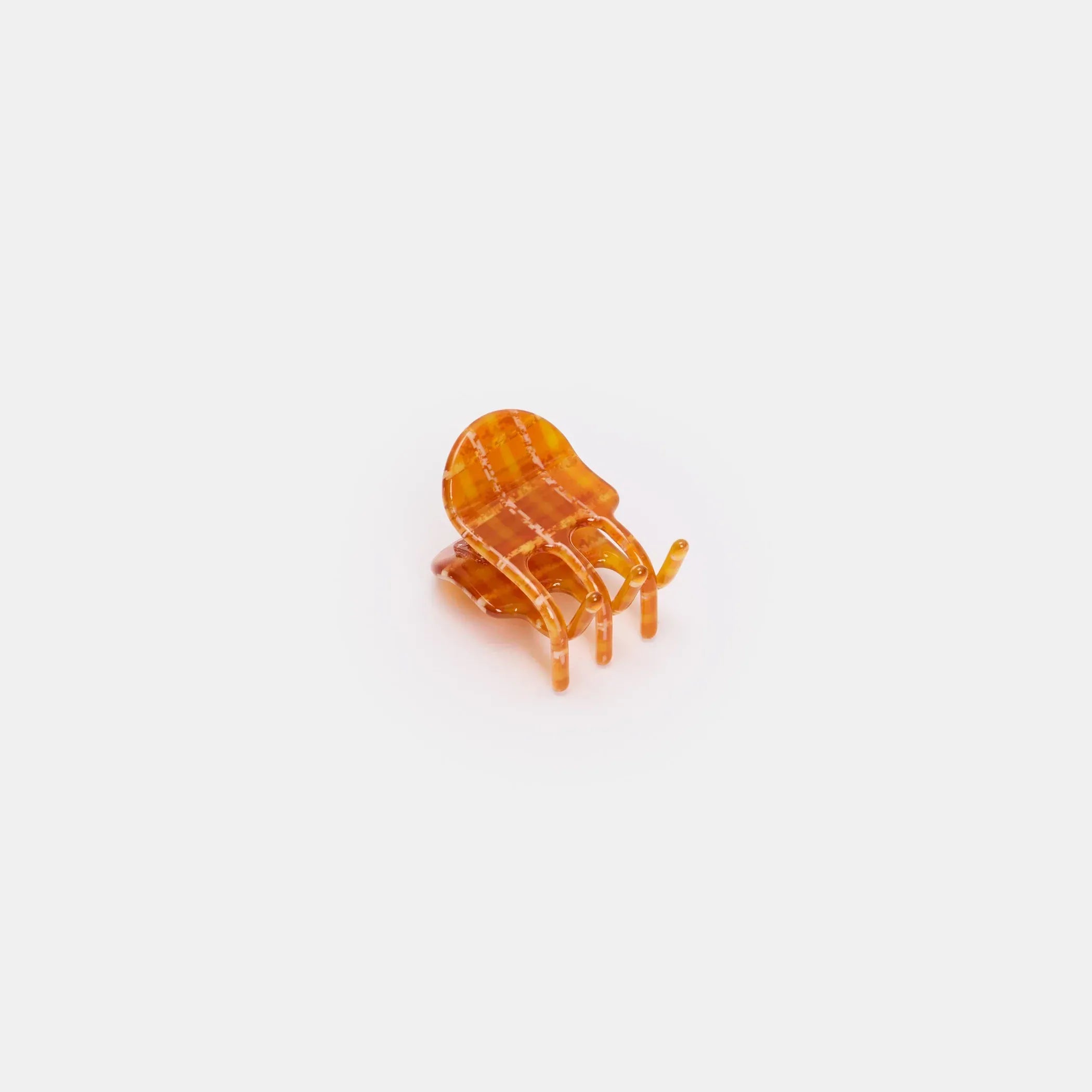 Mini Claw - Caramel Plaid