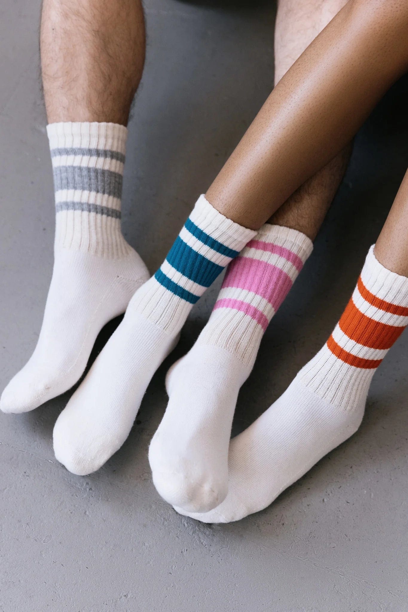 Mono Stripe Crew - Blue