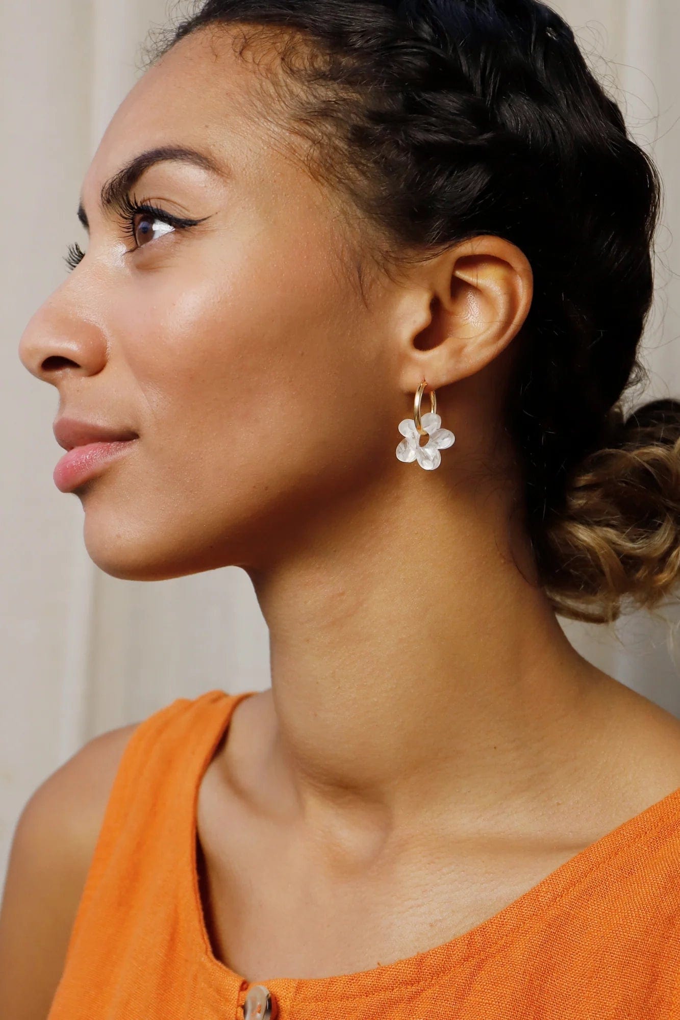 Nina Hoops - Off White