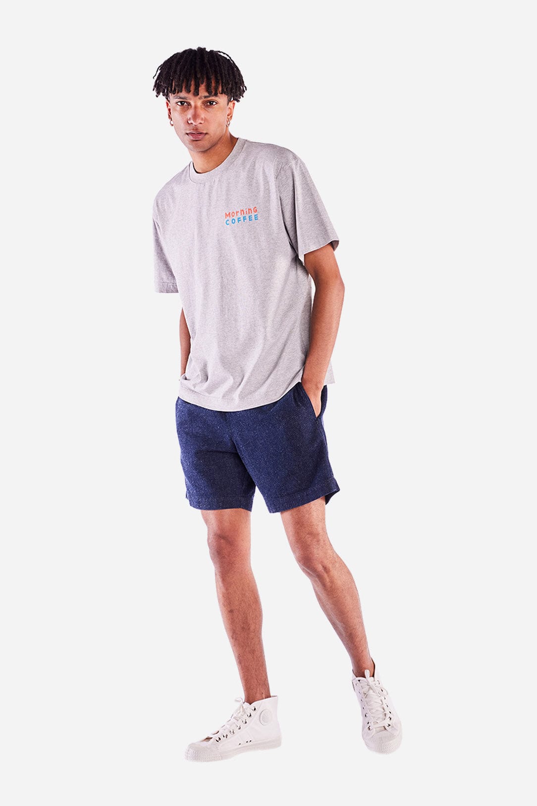 Morning Coffee T-Shirt - Heather Grey