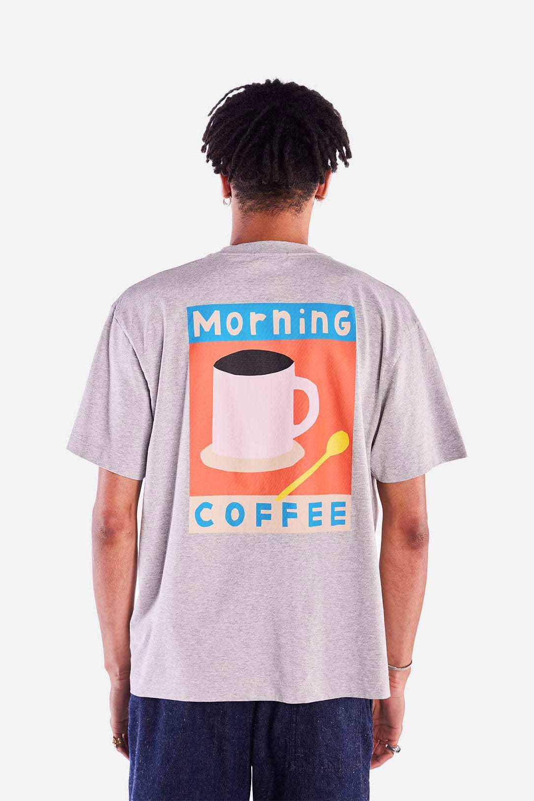 Morning Coffee T-Shirt - Heather Grey