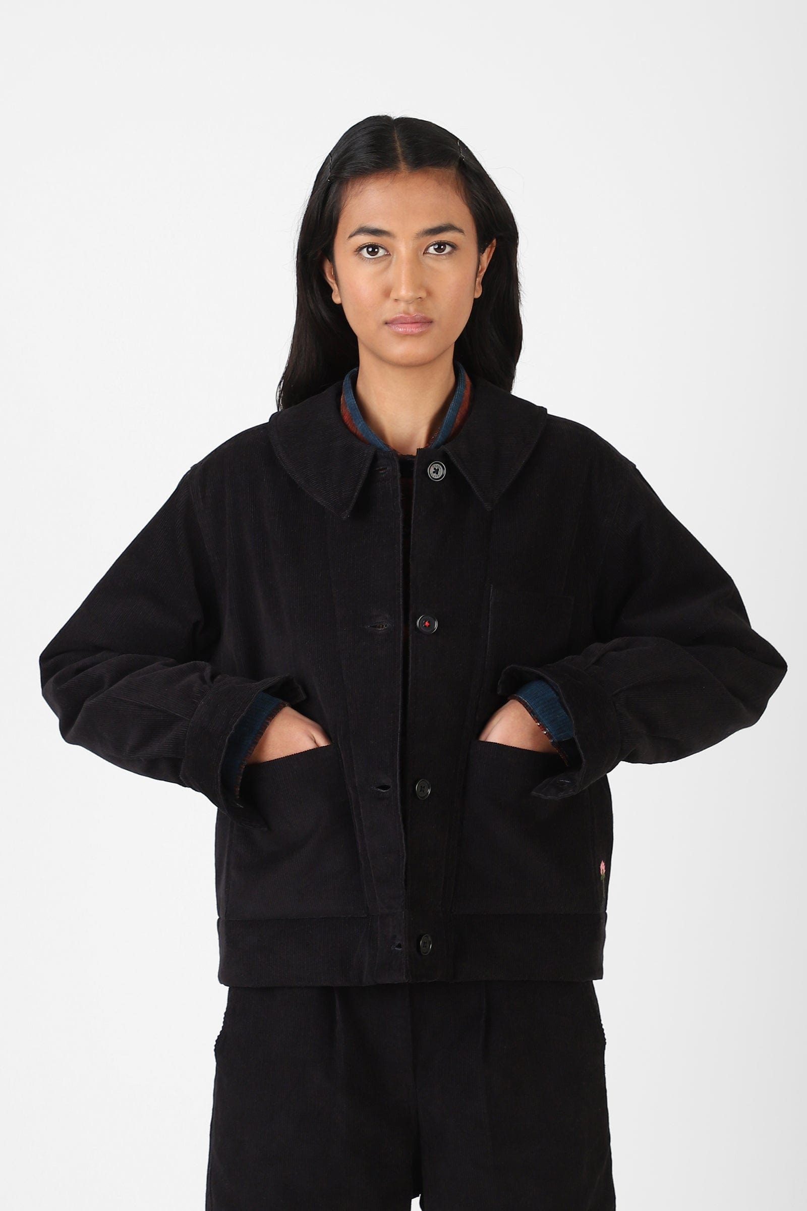 Evora Coat - Black Cord
