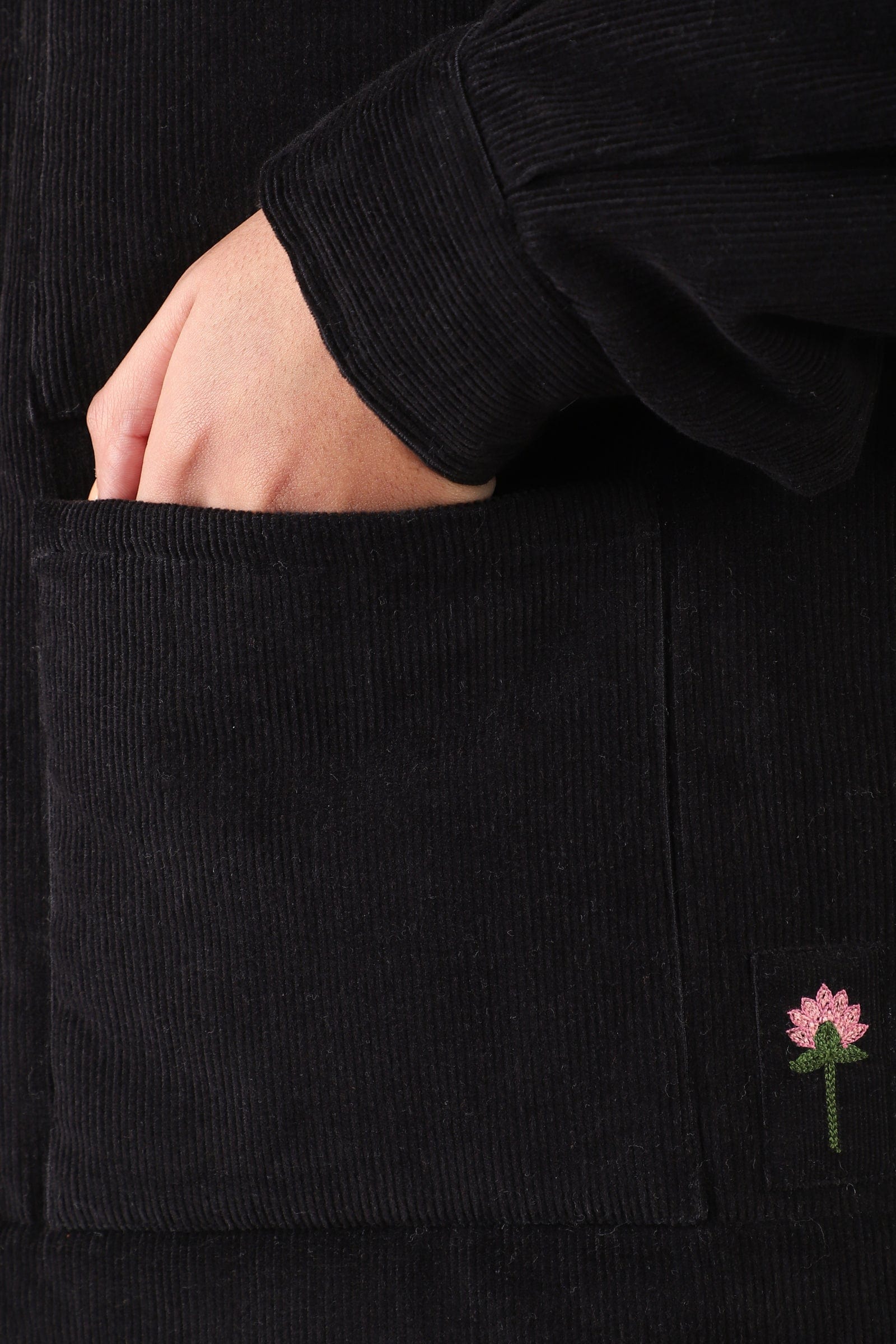 Evora Coat - Black Cord