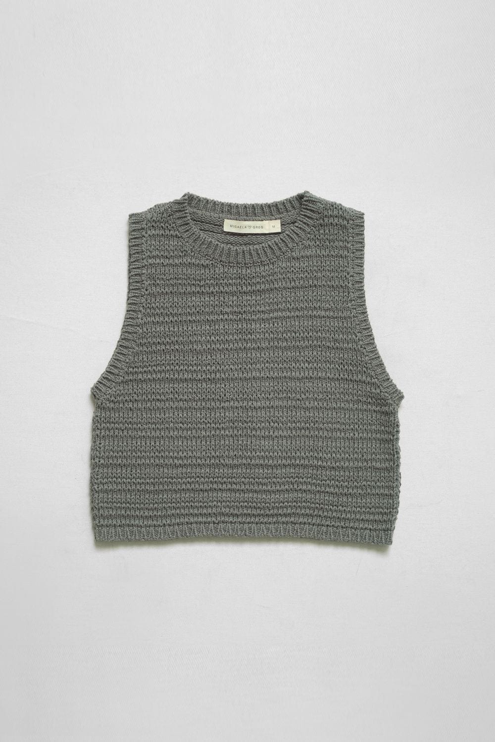 Ribbon Tank - Fog Green
