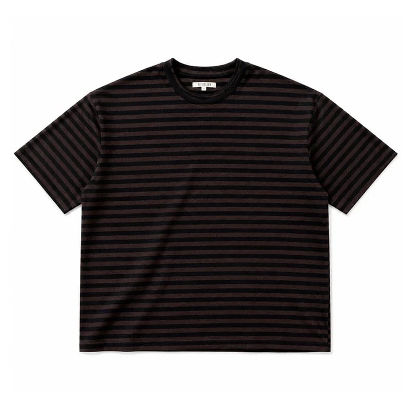 Oversized T-Shirt - Brown/Black Stripe
