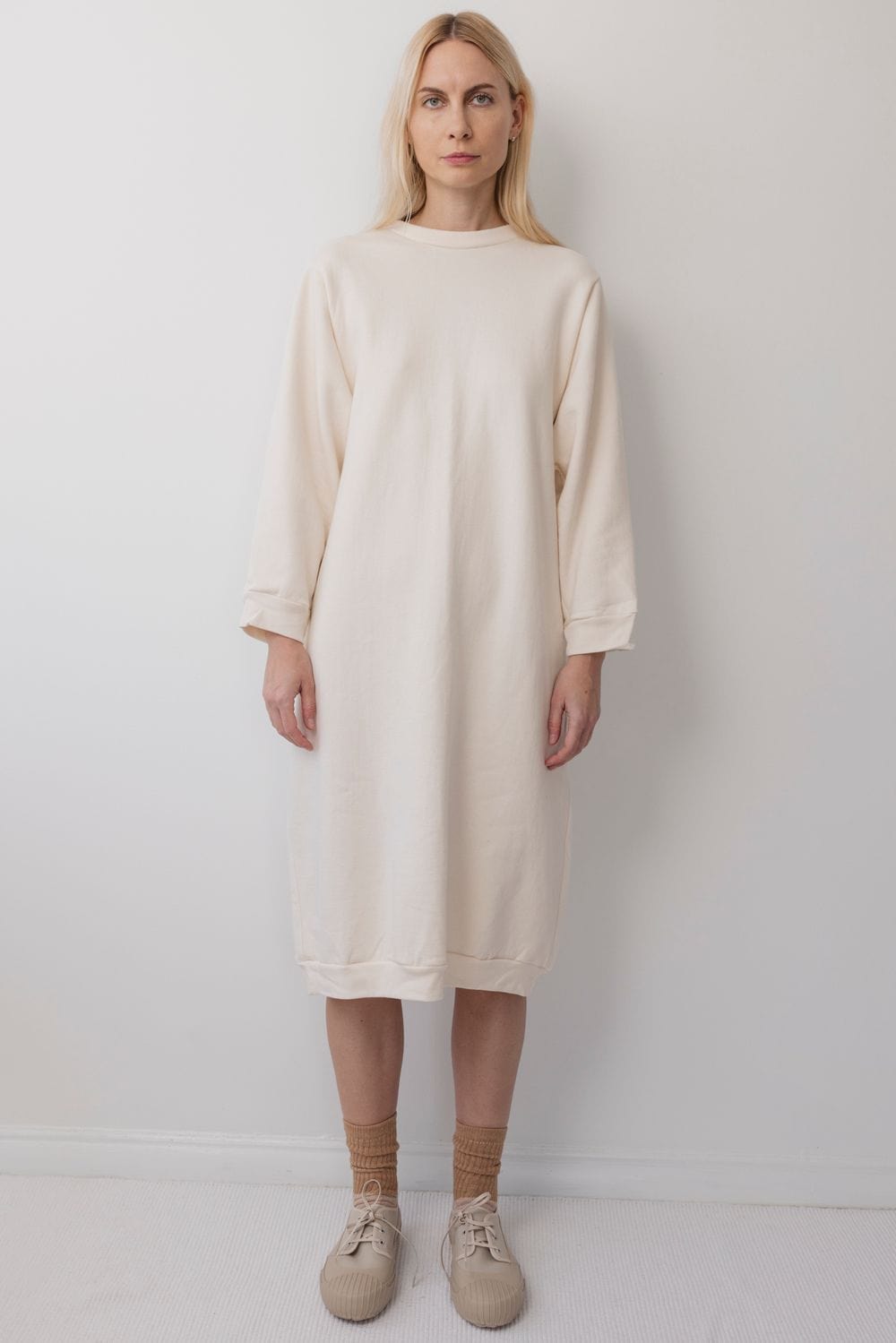 Sweatshirt Dress - Natural