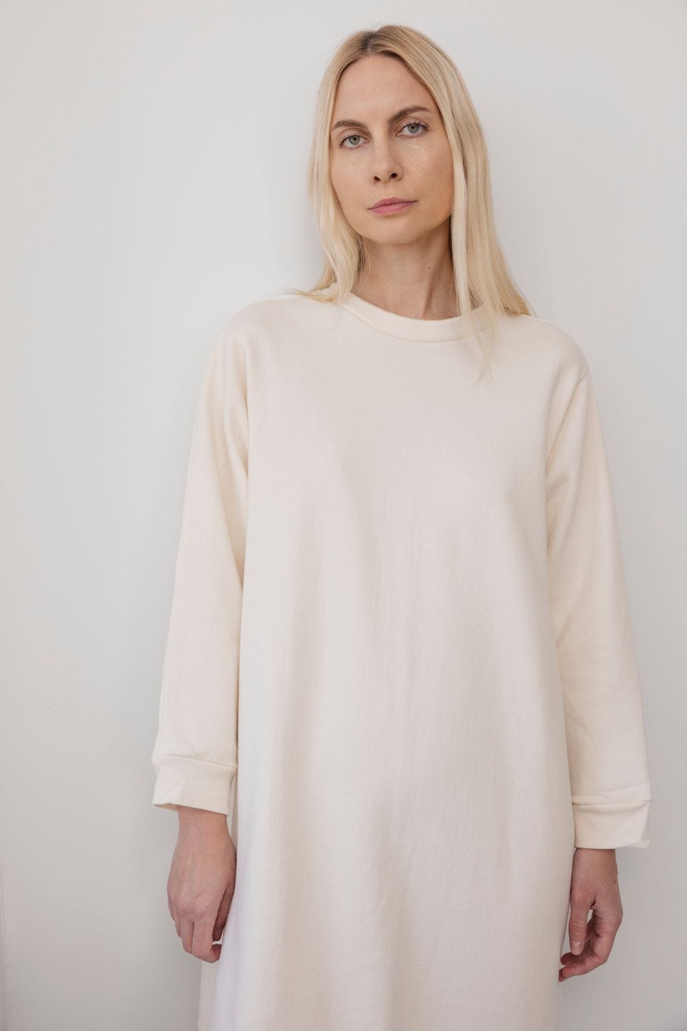 Sweatshirt Dress - Natural
