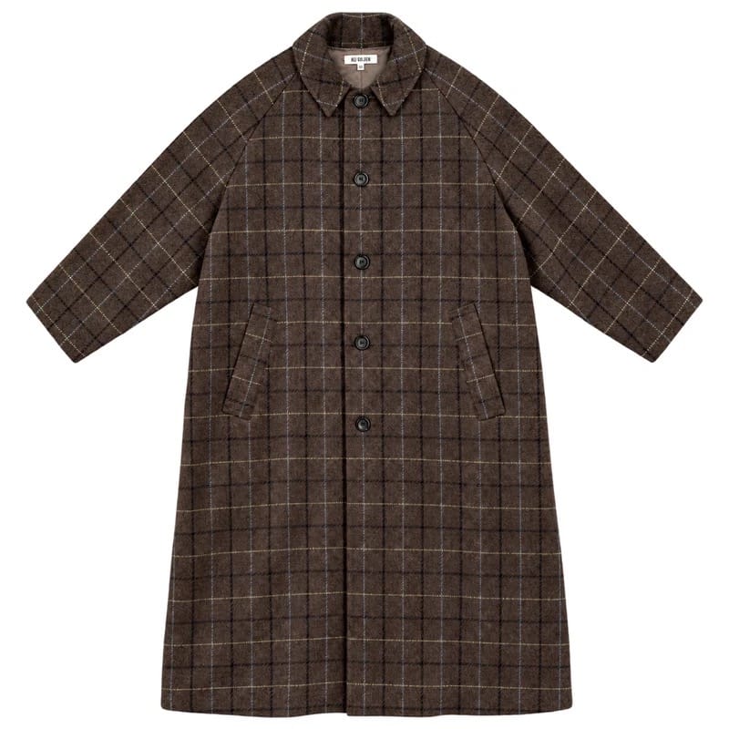 New Trench - Taupe Plaid