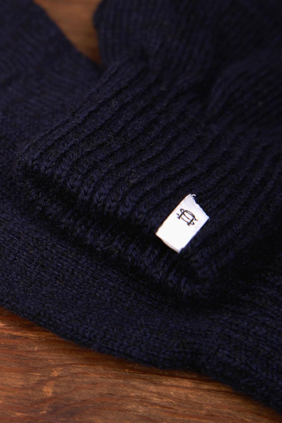 Ragg Wool Full Glove - Navy Melange