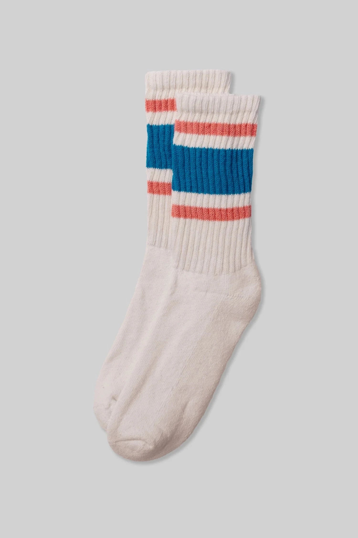 Retro Stripe Crew - Tile / Coral