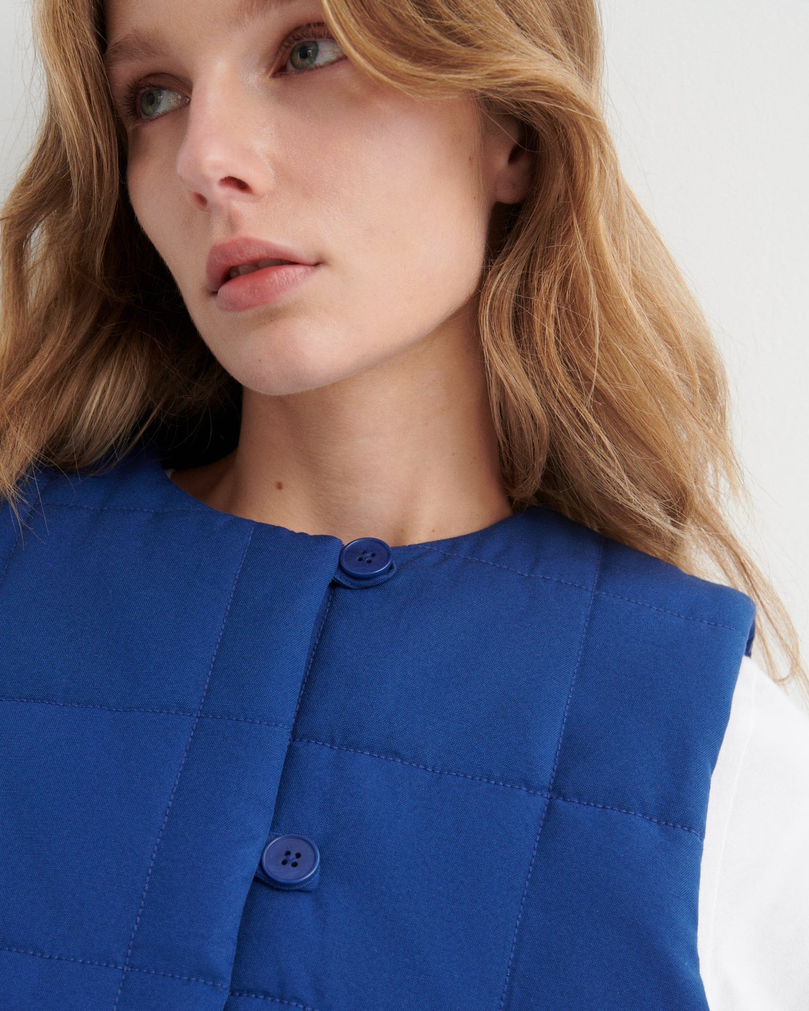 Studio Vest - Factory Blue