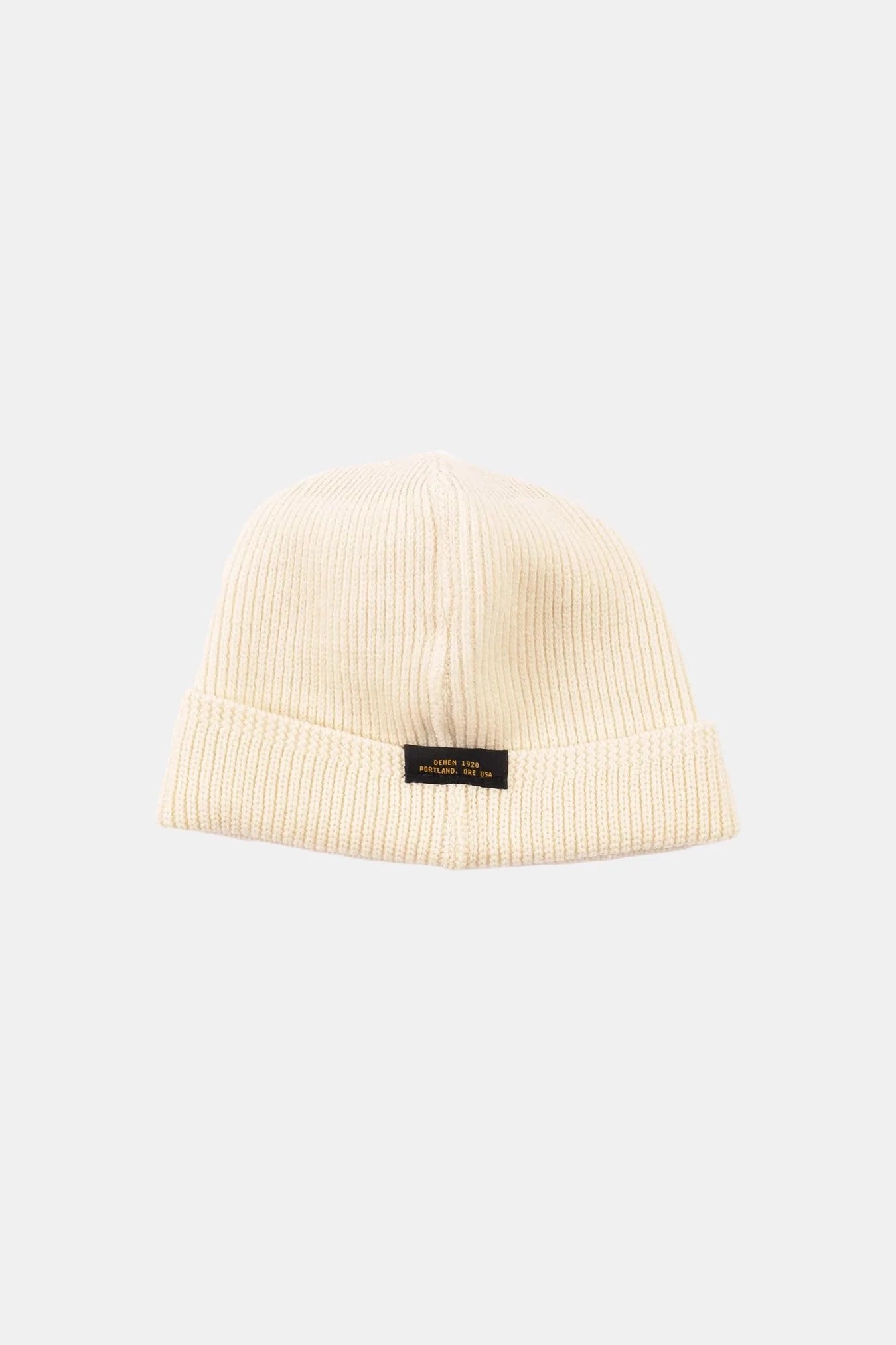Wool Knit Watch Cap - Natural