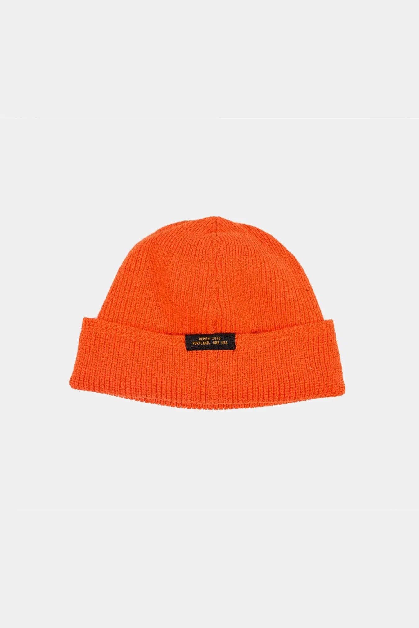 Wool Knit Watch Cap - Safety Orange