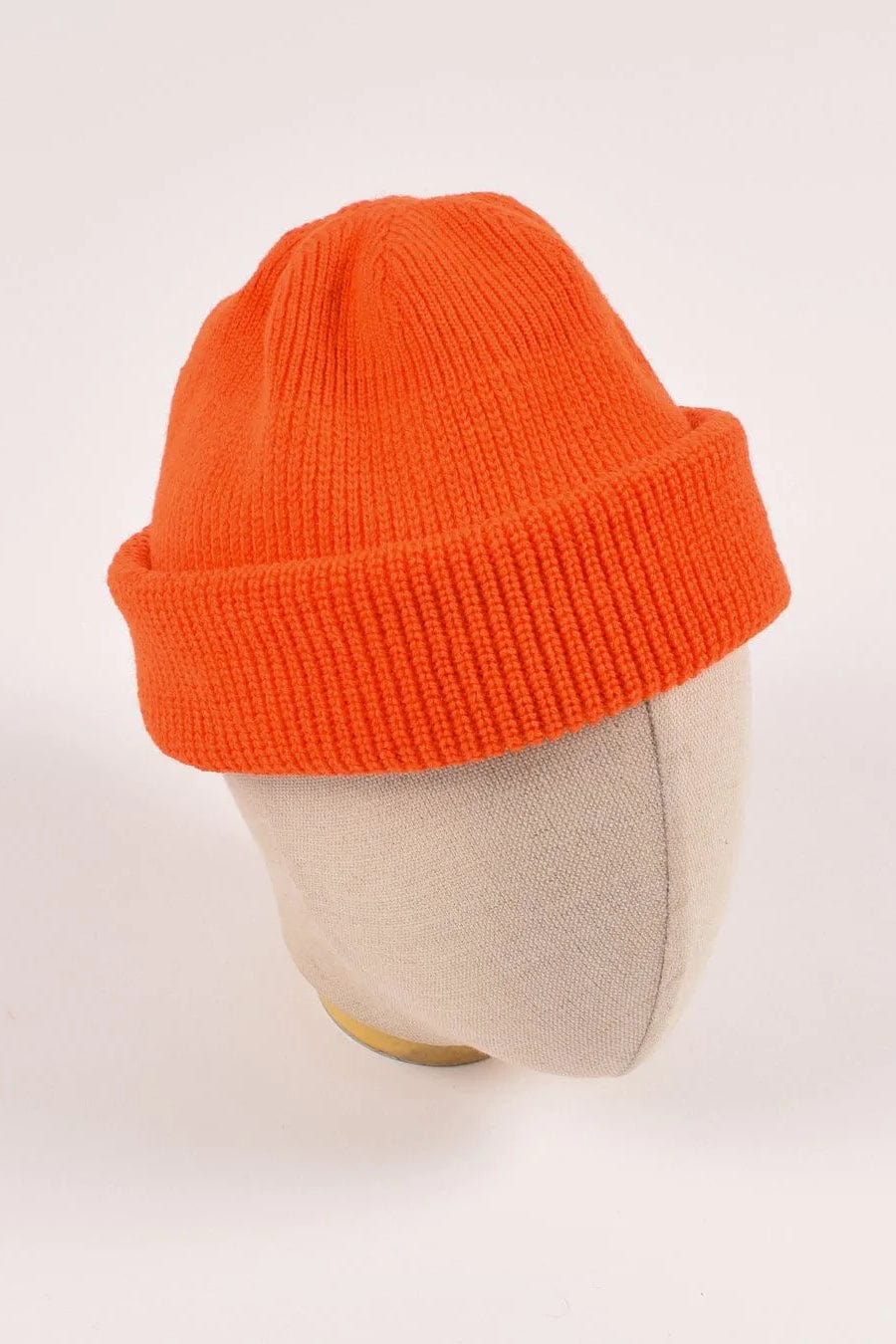 Wool Knit Watch Cap - Safety Orange