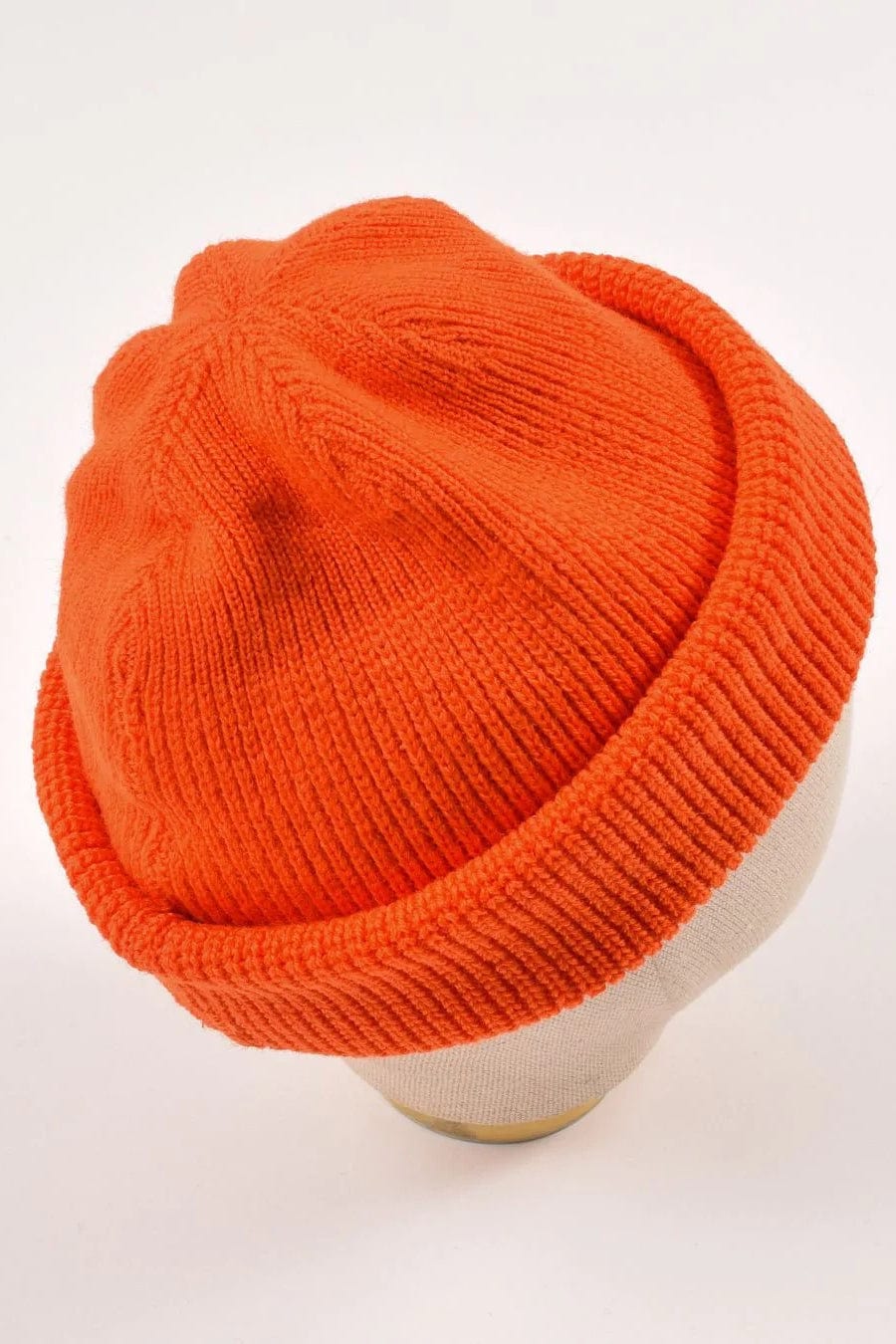 Wool Knit Watch Cap - Safety Orange
