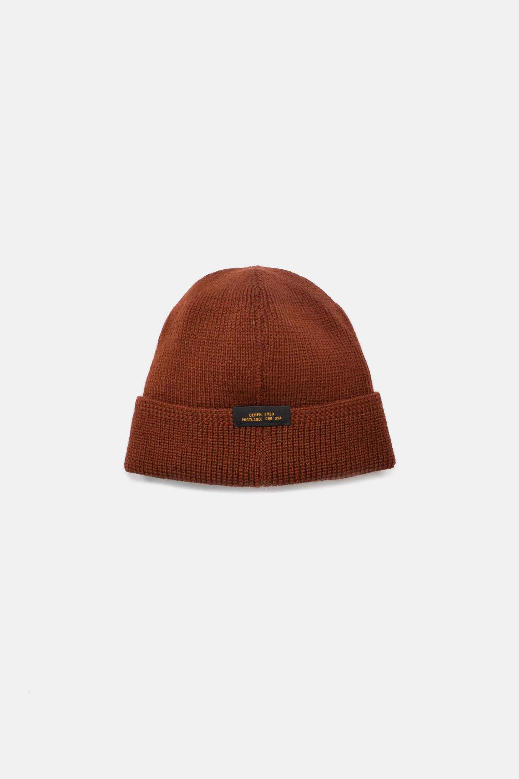 Wool Knit Watch Cap - Tobacco