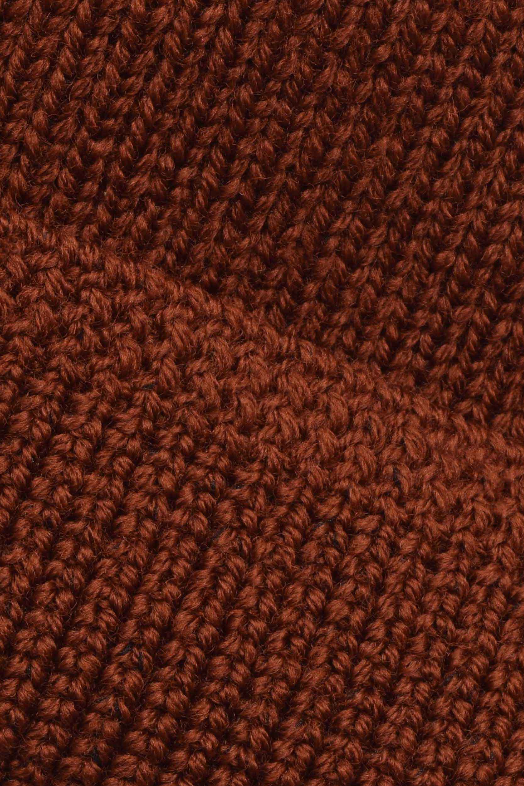 Wool Knit Watch Cap - Tobacco