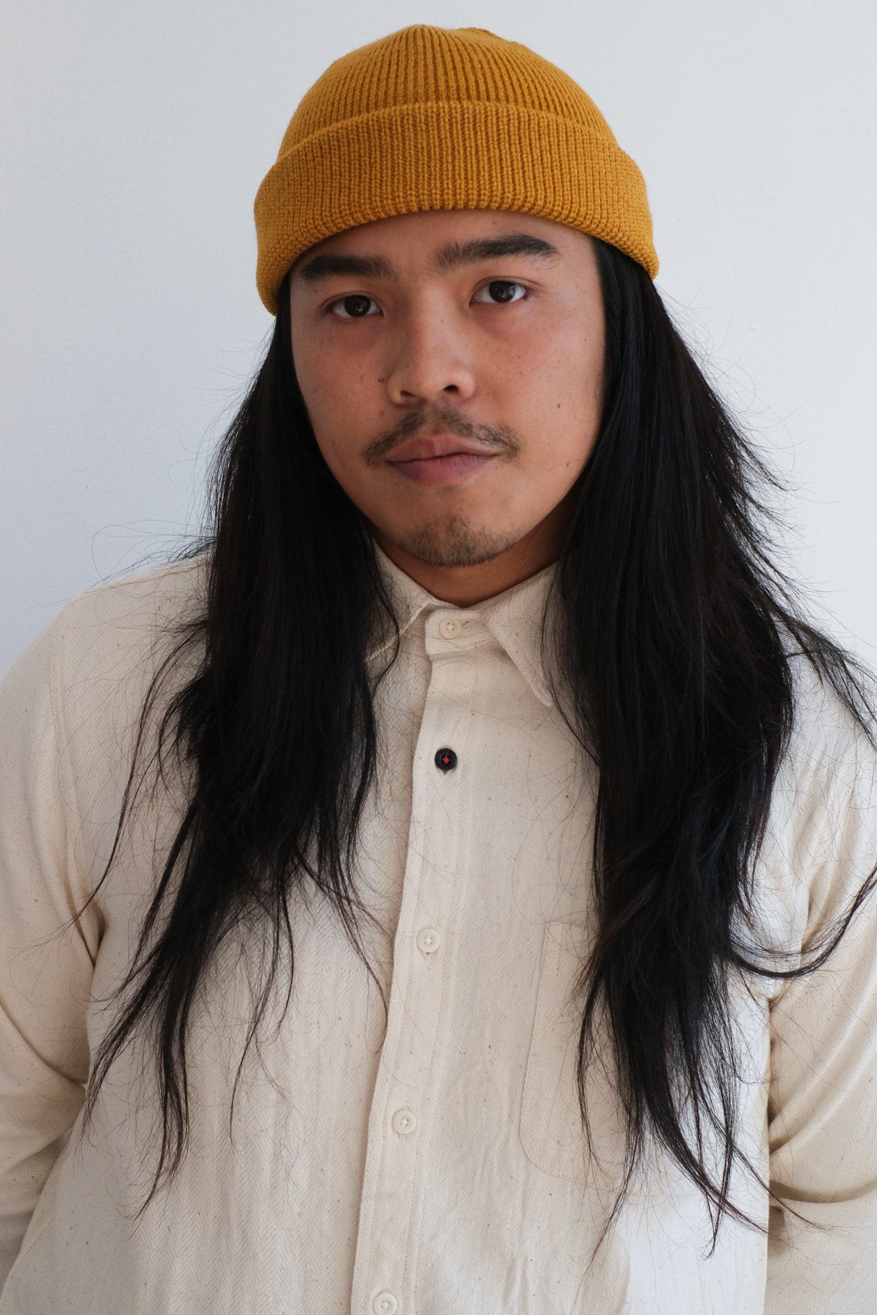 Wool Knit Watch Cap - Old Gold