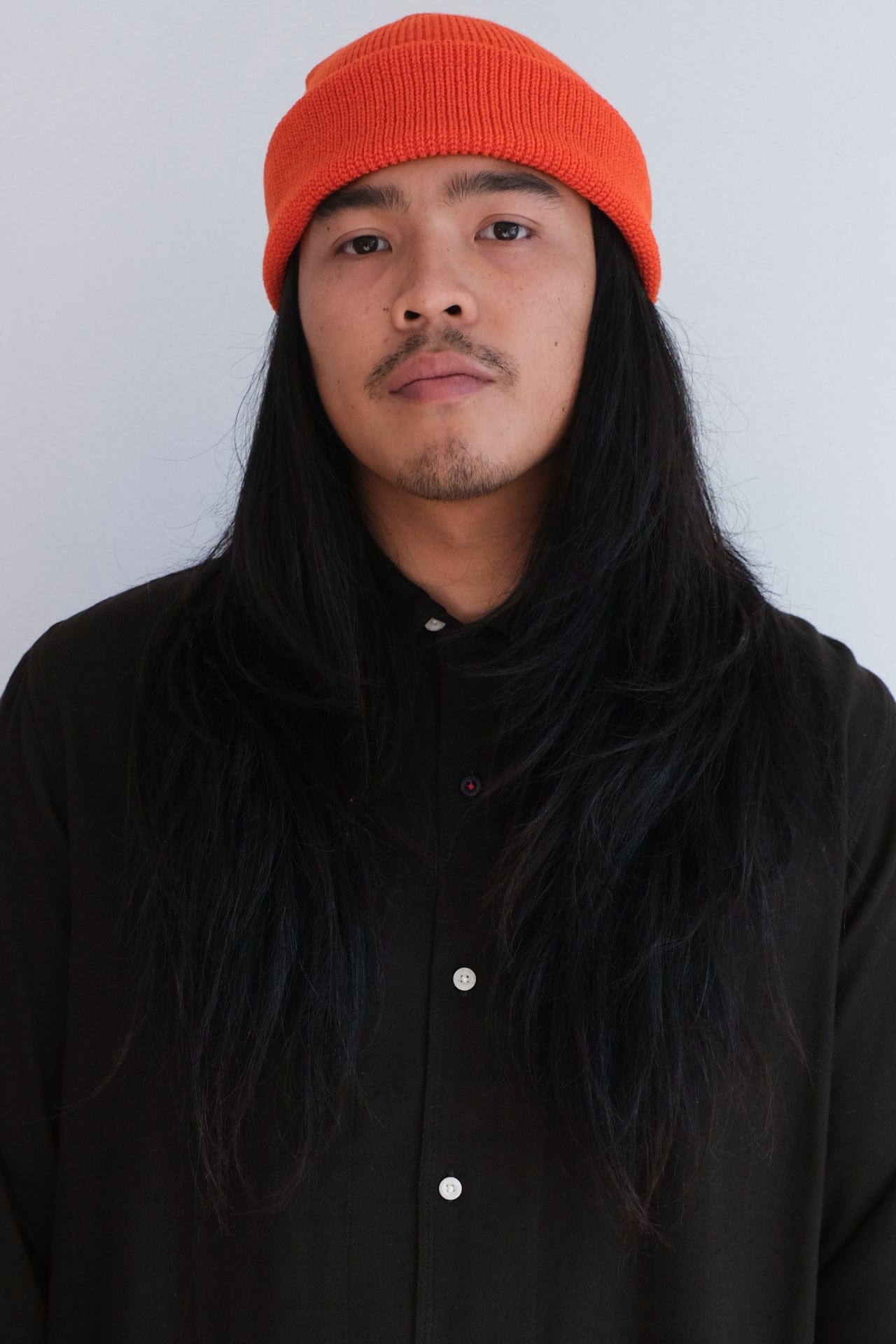 Wool Knit Watch Cap - Safety Orange