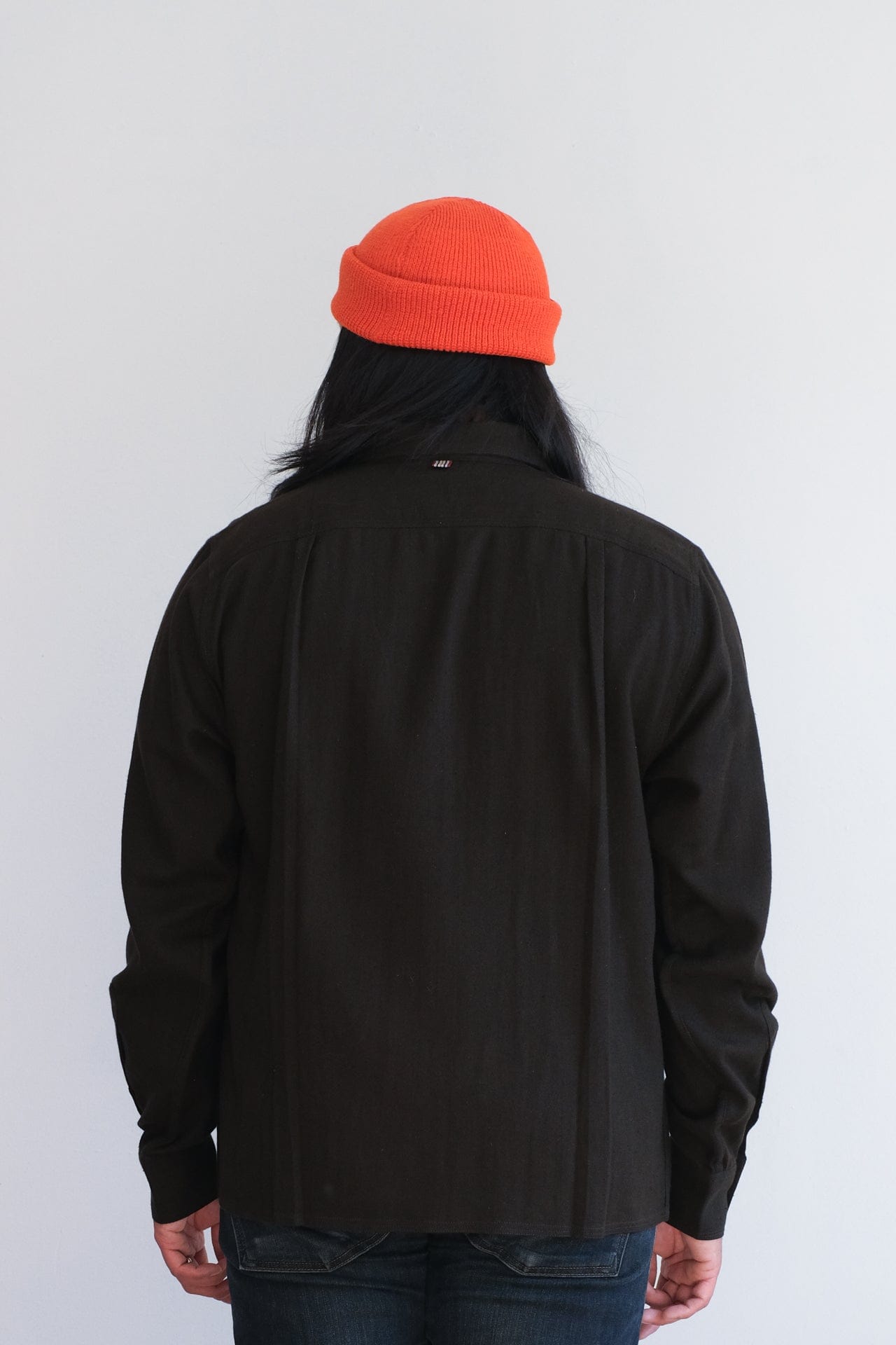 Wool Knit Watch Cap - Safety Orange