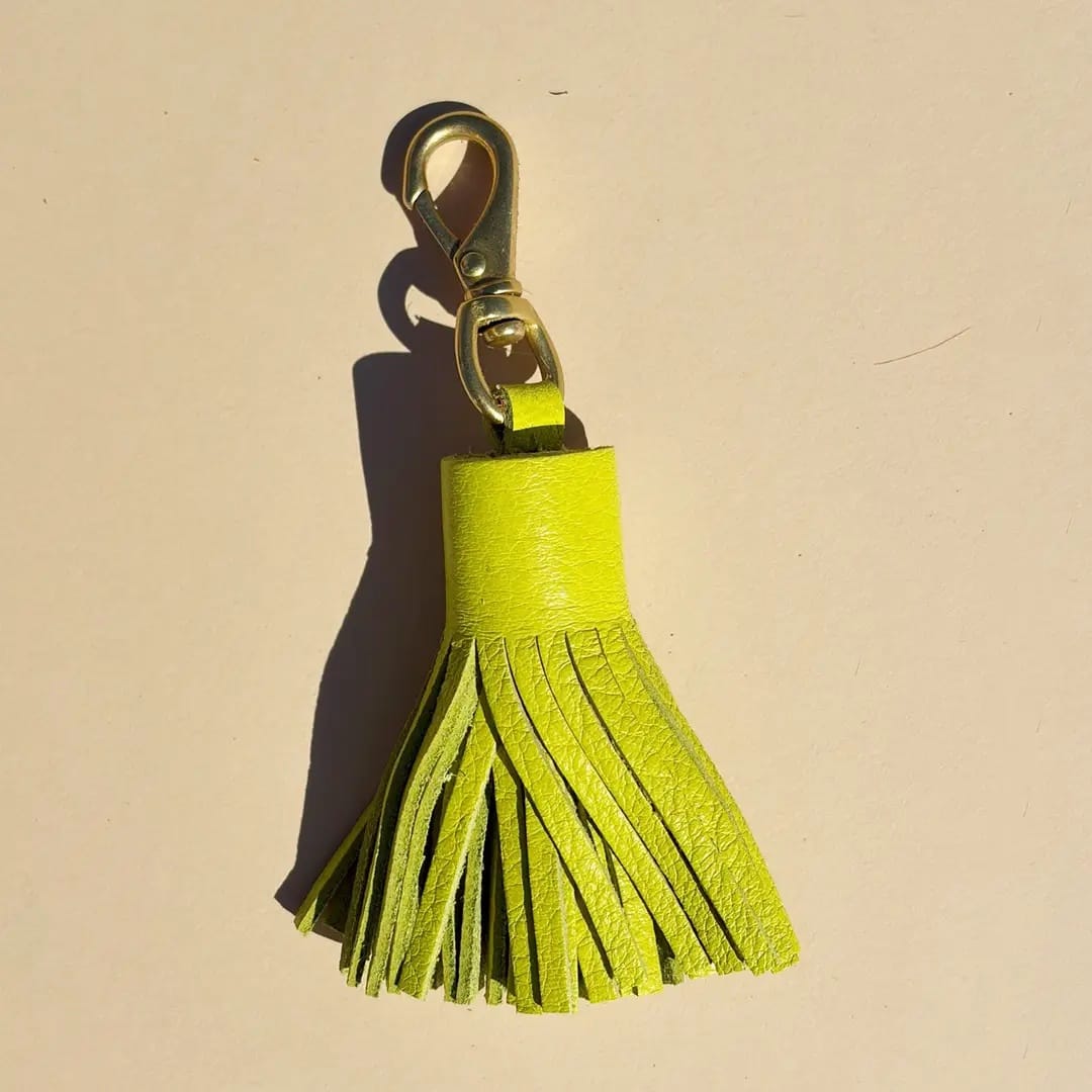 Tassel - Chartreuse Leather