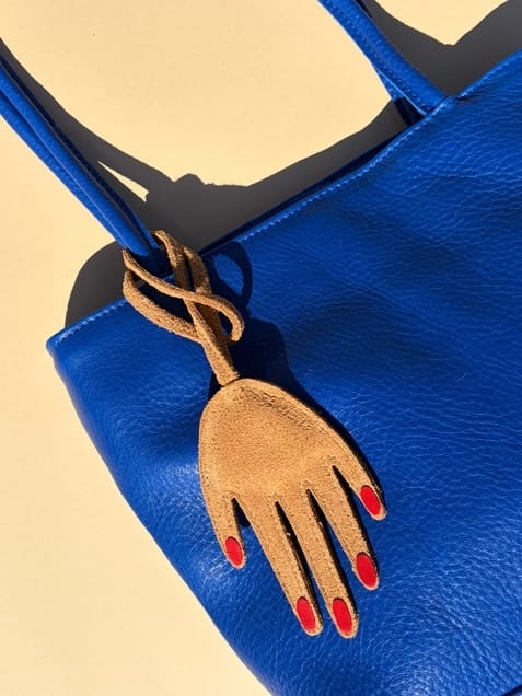 Bag Charm - Tan Hand
