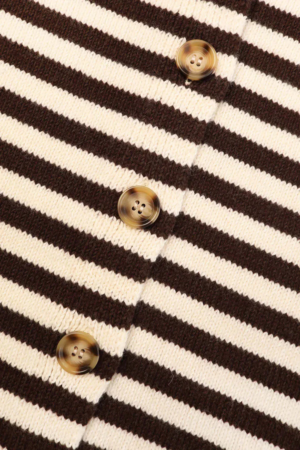 Lytton Cardigan - Espresso Stripe