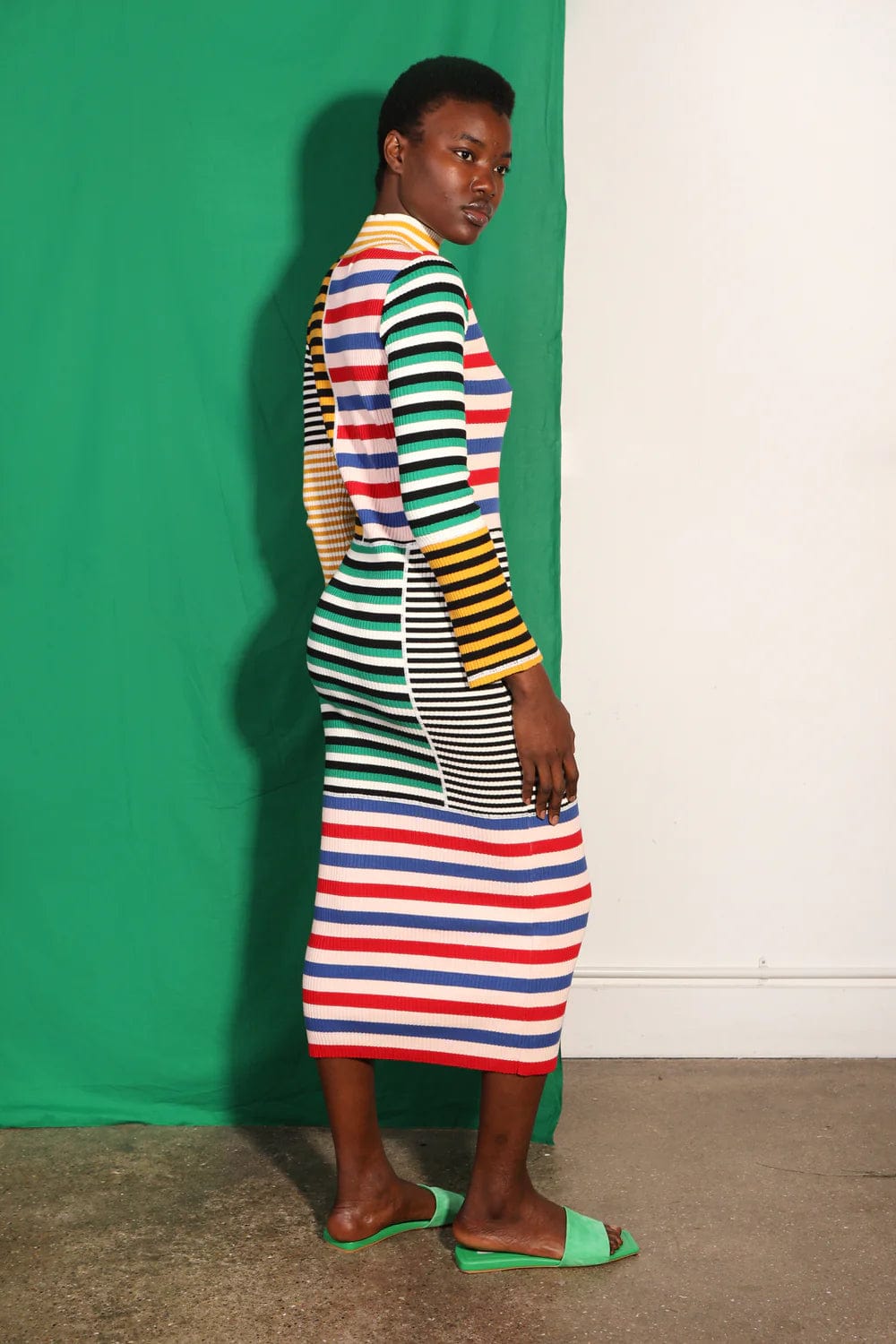 Cecil Dress - Multi Stripe