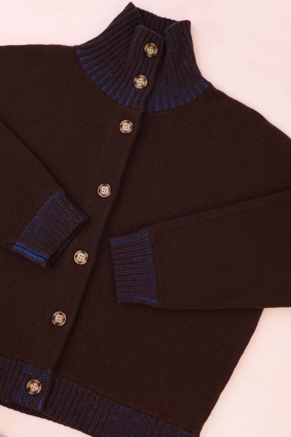 Holmes Knit - Chocolate/Cobalt
