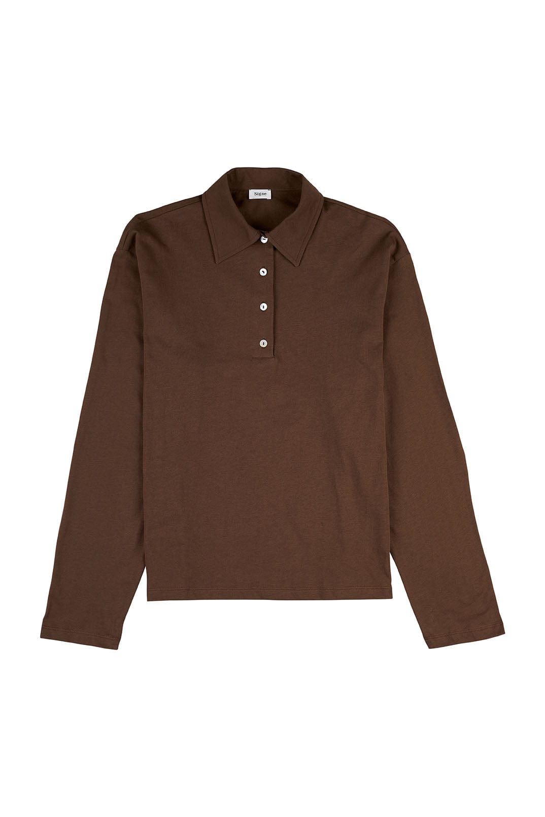 Polo Blouse - Brown