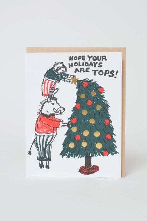 Tops Holiday Tree Christmas Card