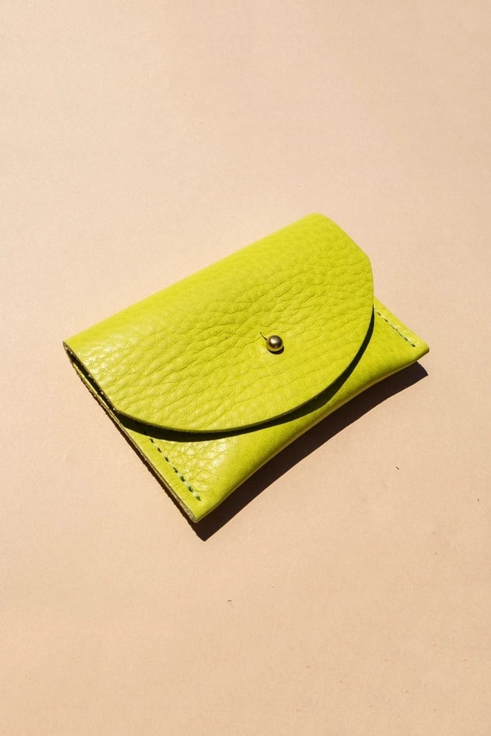 Cardholder - Chartreuse Leather