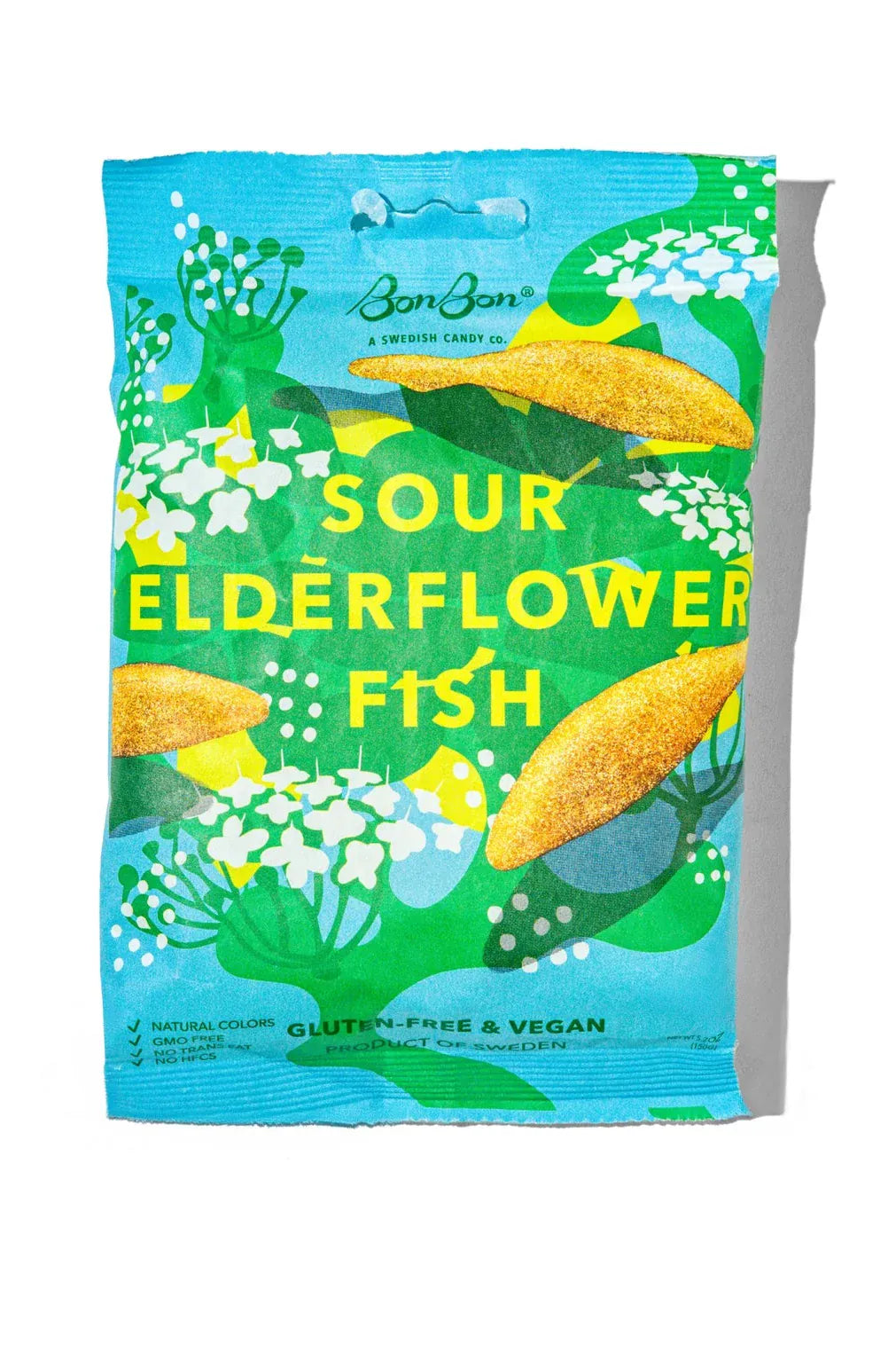 Sour Elderflower Fish - Swedish Candy 5.2oz (150g)