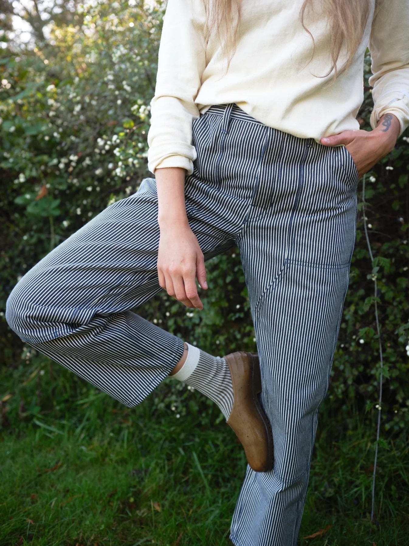High Tide Pant - Hickory Stripe